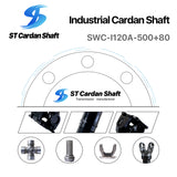 Sitong Universal Coupling Driveshaft SWC-I120A-500+80 U-joint 35*98mm ST006