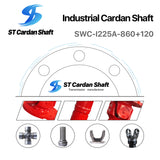 Sitong Cardan Shaft SWC-I225A-860+120 u-joint 62mm ST010