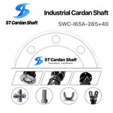 STCardanShaft Universal Joint Shaft SWC-I65A-285+40 ST002