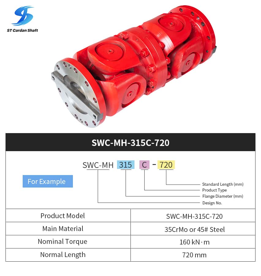 Универсальная муфта Sitong, карданный вал SWC-I120A-500+80 U-образный шарнир 35*98 мм ST006