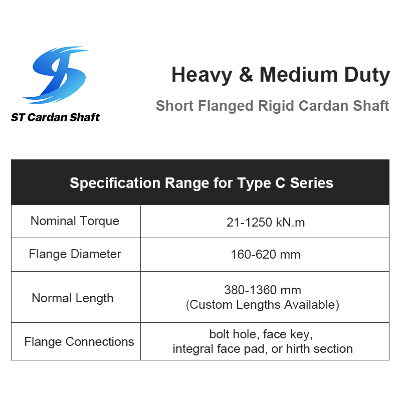 specification range for heavy and medium duty type c series