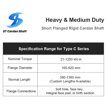 specification range for heavy and medium duty type c series