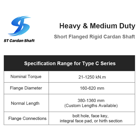 specification range for heavy and medium duty type c series