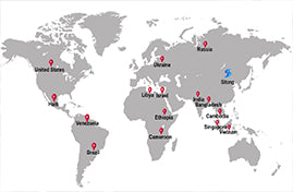 st cardan shaft global market distribution map
